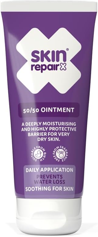 50/50 Ointment 100ml | Emollient for Dry Skin, Eczema & Psoriasis | Steroid Free | Vegan | Fragrance Free | Suitable from Birth
