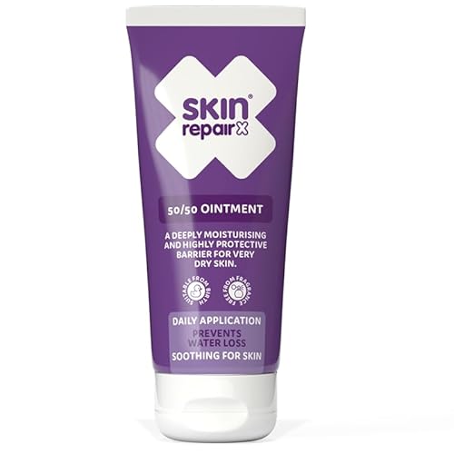 SkinRepairX 50/50 Ointment 100ml | Emollient for Dry Skin, Eczema & Psoriasis | Steroid Free | Vegan | Fragrance Free | Suitable from Birth