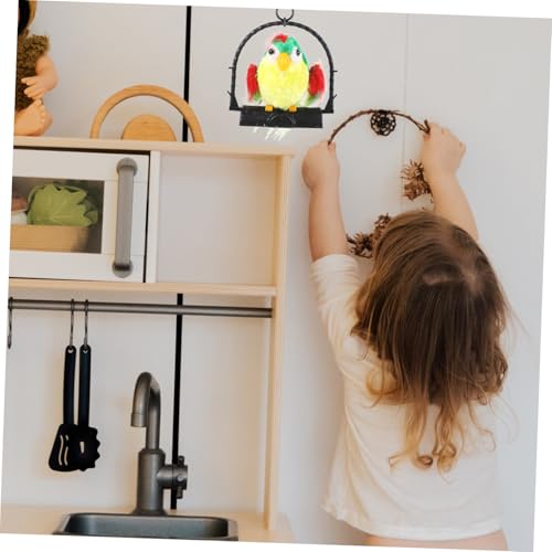 Jouet perroquet interactif UKCOCO pour stimuler la parole des enfants timides ou calmes - 4