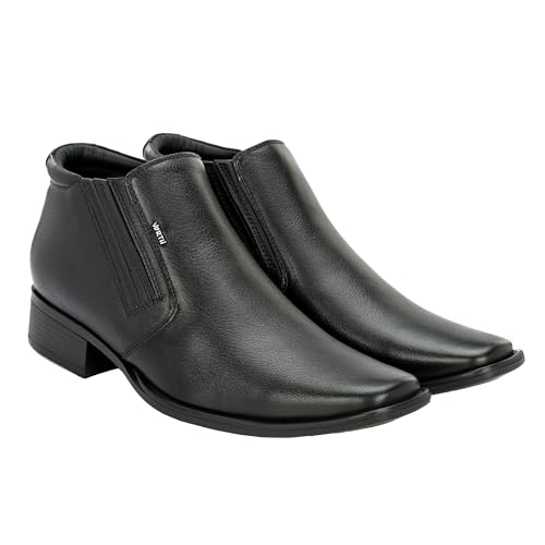 Image of Shoes Genuine Leather Comfortable Slip On Black Formal Shoes for Men | Office Uniform Dress Loafer Shoe for Office Bussiness Meeting - Black