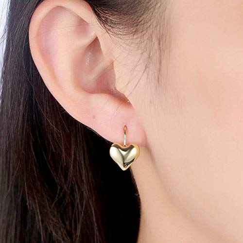 Boucles d'oreilles coeur tendance mode romantique pour femmes délicates