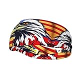 american flag fire eagle elegante fascia per il sudore sport e attività all'aperto, regolabile, elastico, traspirante fascia