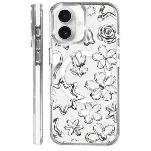 Coque iPhone 16 Plus antichoc transparente compatible MagSafe motif mignon