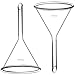 50mm Glass Funnel, Short Stem, Borosilicate Glass, Heavy Wall, Karter Scientific 213V10 (Pack of 2)
