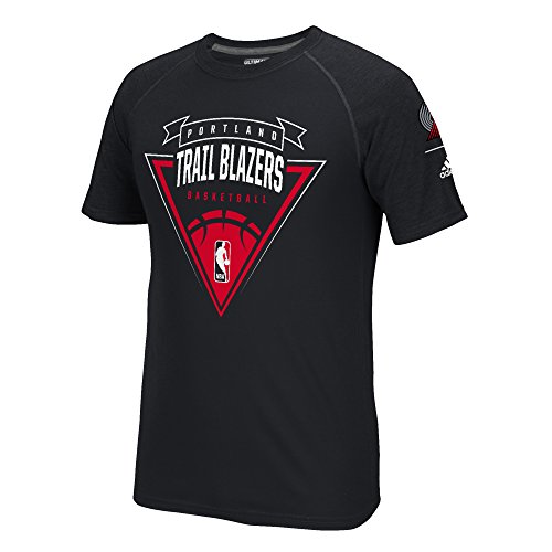 NBA Portland Trailblazers Men's Power Forward Climalite Ultimate S/Tee, Small, Black