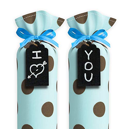 My Boot Trees, Boot Shaper Stands For Closet Organization. Many Patterns To Choose From. 1 Pair. (Light Blue With Brown Polka Dots) #TOP2