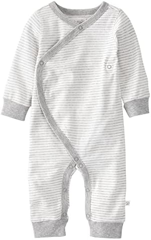Little Planet Baby Organic Cotton Wrap Sleep and Play, Grey Heather Stripes, Newborn
