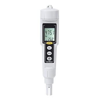 Digital Salinity Tester, Portable Saltwater Tester, LED LCD Dual Display Water Quality Saltwater Meter, High Precision Salinity Meter, Salinometer Humidity Meter for Tap Water, Freshwater Aquaculture