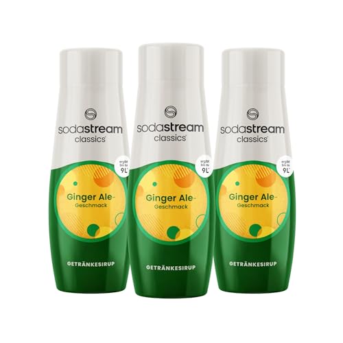 SodaStream CLASSICS Ginger Ale | Sirup | Sekundenschnell zubereitet & immer frisch | Ergibt ca. 9 Liter | 440ml Flasche | 3er-Pack