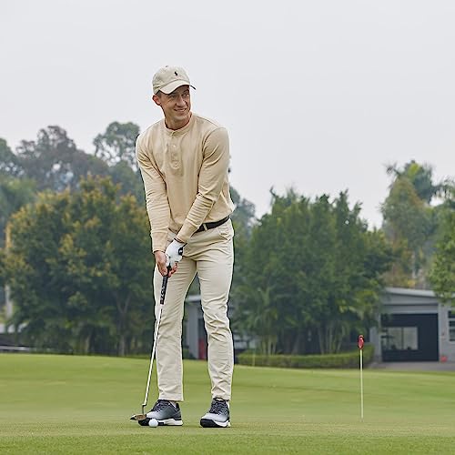 Image of FitVille Wide & Extra Wide Mens Golf Shoes Professional Outdoor Waterproof Spiked Golf Shoes for Men