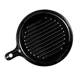 iplusmile Plato de Cerámica con Asa Anticalor Horno Bandeja para Hornear Multiusos Decorativo para Restaurante Fiesta Hogar