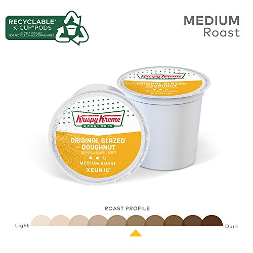 Krispy Kreme Original Glazed Doughnut, Single-Serve Keurig K-Cup Pods, Flavored Medium Roast Coffee, 96 Count - Thumbnail 4