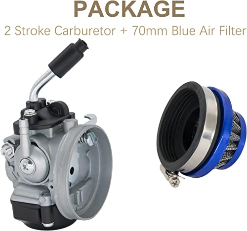 Ivonney 2 STROKE BIKE CARBURETOR 2 Stroke Carb Racing Carburetor 49Cc 66Cc 70Cc 80Cc With Air Filter Compatible With Motorized Bicycle Bike 2-Stroke Engine - 80Cc High Performance Carburetor thumb #4