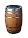 Produktbild 100 Liter Holzfass, neues Fass, Weinfass aus Kastanienholz (Fass geölt geöffnet)