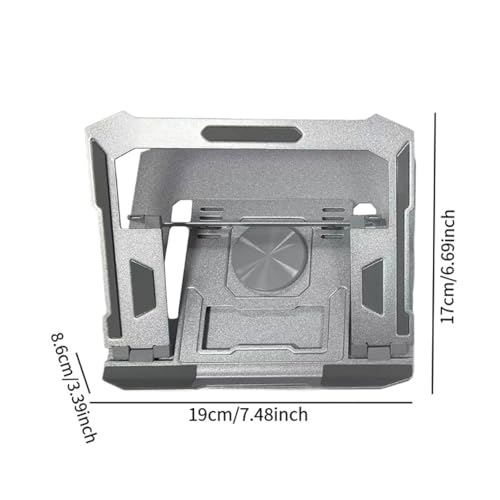 Support ordinateur portable pivotant en aluminium avec base en silicone
