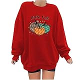 kansuum Longshirt Damen Große Größen Rundhalsausschnitt Fischgrätmuster Arbeits-T-Shirt Exotisch Rundkragen Normal Lustiges Geschenk Für Frauen