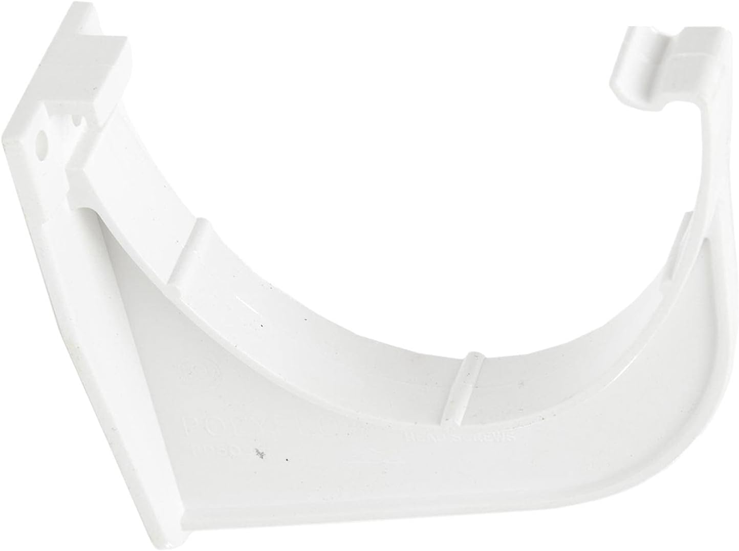 Polypipe Polyflow Deep Capacity [White] Fascia Bracket RD509 for 117mmx 75mm PVCu Half Round deepline guttering Systems