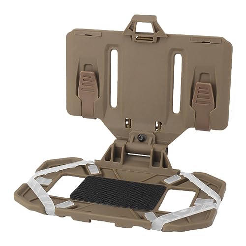 Joberio Tacctical Vest Phone Holder, Phone Chest Mount for Molle Plate Carrier, Airsoft Vest Phone Holder, Universal Chest Cell Phone Board Plate Carrier, Hands-Free Folded Phone Fixing Mount