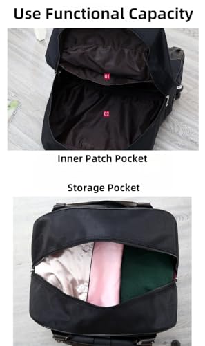 Rolling Duffle Bag with Wheels Travel Luggage Bag Tote Bags for Men and Women Carry-on Luggage Travel Bag Weekender Overnight Bag for Travel, Business Trips4