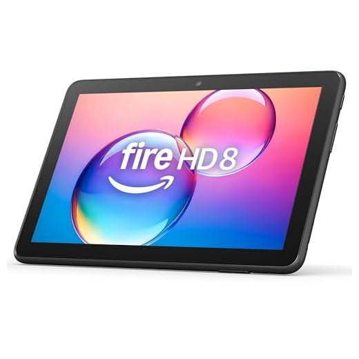 Like-New Amazon Fire HD 8 tablet (newest model), 8” HD Display, 3GB memory, 32GB, designed for portable entertainment, Black
