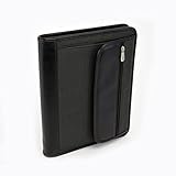 Samsill E-Keeper Portfolio with Zippered Closure, Dual iPad/Tablet Pockets, 8.5 inch x 11 inch Writing Pad, Charcoal/Black