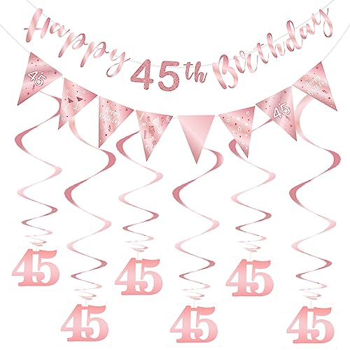 Décoration anniversaire 45 ans facile à installer pour une fête sans stress