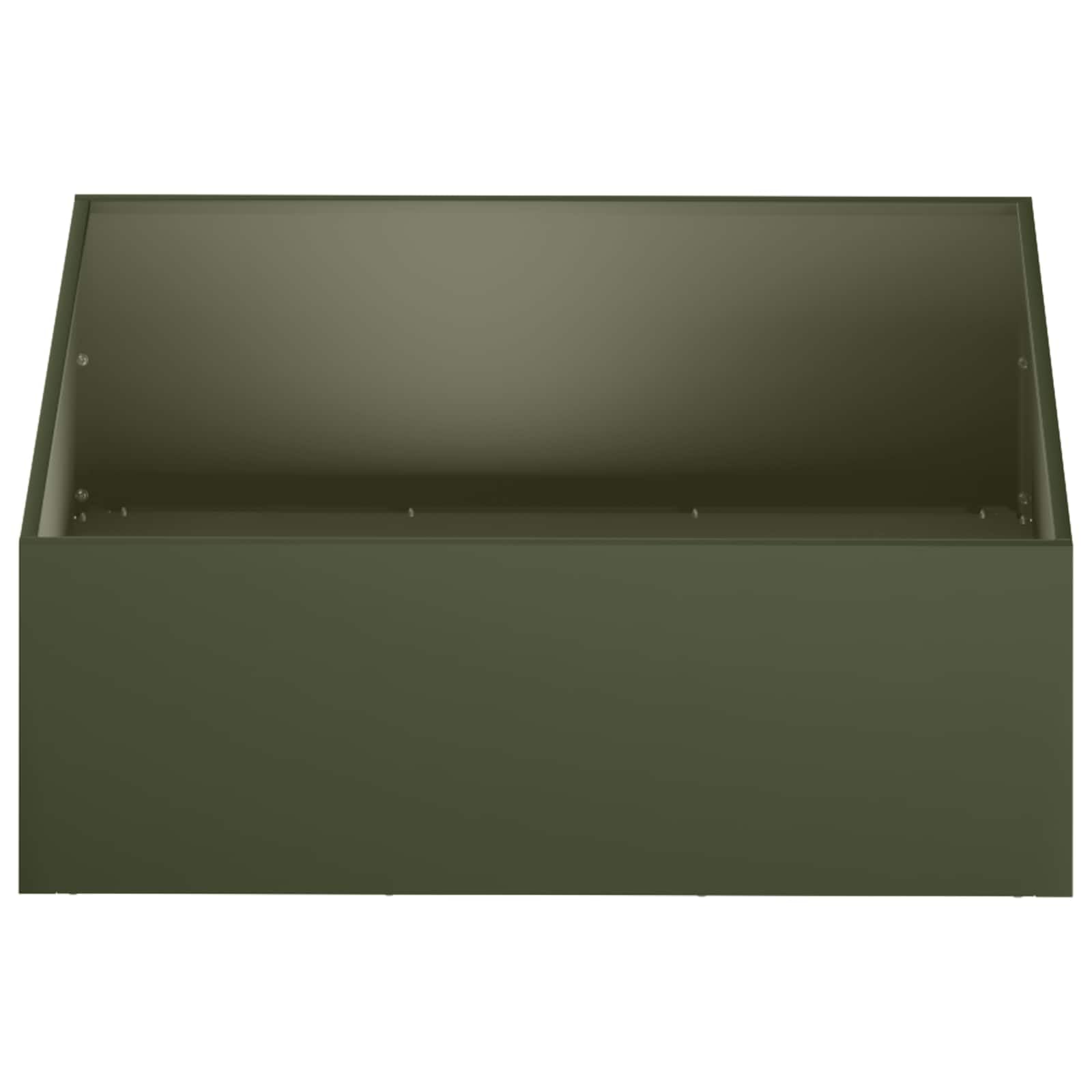 Genérico Macetero de Jardín 2 uds. Verde Oliva 40 x 40 x 20 cm,Casa y jardín,Maceteros y jardineras,5.2 kg-8004987