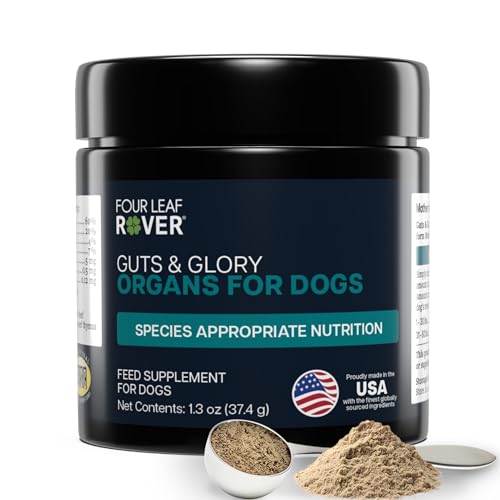 Four Leaf Rover Guts & Glory - Freeze Dried Organs for Dogs - with 100% Grass-Fed New Zealand Beef -...