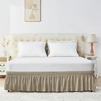 Wrap Around Bed Skirt 14'' Drop Dust Ruffle only .49: eDeal Info