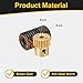 uxcell Worm Gear Set 20T 0.5 Module 20:1 Reduction Rate, Right Rotation Drive Gear Box Wheel Reduce Transmission Part (Brass Gear-3mm Bore, #45 Steel Rod 4mm Bore)