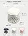MURRI&MURRDI Retainer Case, Denture Bath Box with Strainer Basket, Mouth Guard Case, Braces Cleaner Cup, Cute Denture Holder Retainer Storage Soak Container for Travel (A White)
