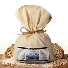 Bounty Foods Montana Sourdough Starter Set 16 oz Artisan Bread Kit in Western-Style Burlap Bag Wild Yeast Culture for Rustic Flavor Pioneer-Style Baking from the American West