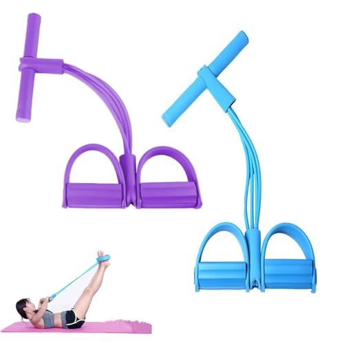 Image of Fashion Puller Exercise, 8-Tube Pedal Resistance Device, Pedal Resistance Band with Handle, Detachable and Adjustable Pedal Resistance Device for Arm,Waist Training & Stretching