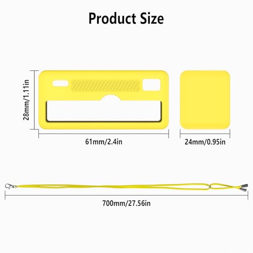 Funda de silicona amarilla para cámara Kodak CHARMERA miniatura 3