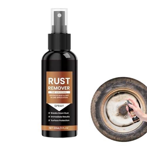 Eliminador de manchas de óxido para coche, acción rápida, larga duración, concentrado eficaz, 30 ml, solución instantánea para garaje, taller, barcos, autocaravanas