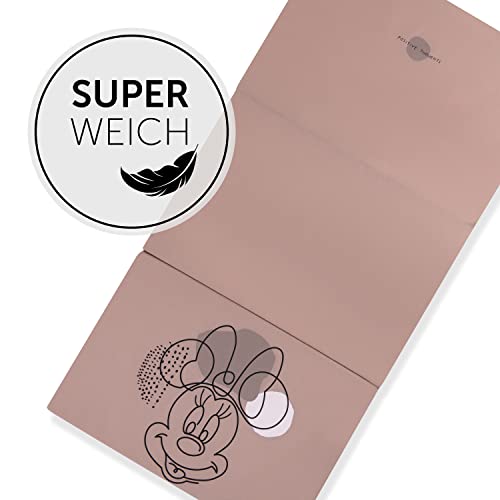 hauck Disney Faltmatratze für Kinderreisebetten mit Tragetasche 120x60x5 cm, Zusammenklappbar, Kompatibel mit Dream N Play Plus, Sleep N Play Go Plus, Play N Relax Center (Sleeper, Minnie Mouse Rose)