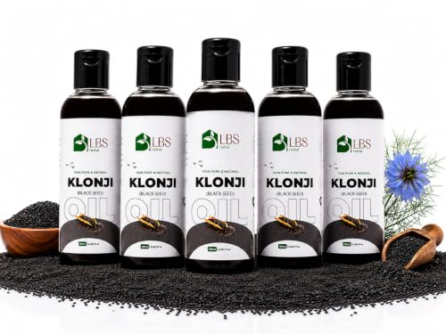 Image of Pure Black Seed (Kalonji) Oil 100% Extra Virgin Cold Pressed | Natural Carrier Oil for Hair, Scalp & Skin Care | Deep Moisturizing Hair Oil for Healthy Looking Hair | 100ml (Pack of 5)