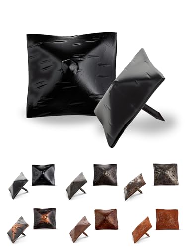 50 Pack 1.5" Large Square Clavos Decorative Nails – Black