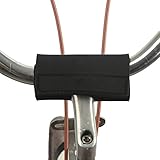 TOURBON Fahrradlenkerkopfschutz aus Neopren, Schwarz