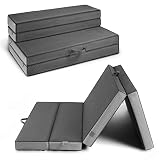 Cozzzi 4 Inch Twin Folding Mattress for Floor and Traveling with Removable Cover - Lightweight and P
