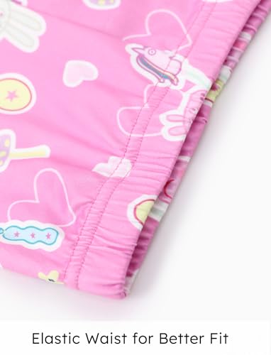 Image of Peppa Pig Girls Pant Sets Ruffle Long Sleeves Top Shirt and Leggings Clothing Set for Toddler Girls Fall Clothes Size 2-6T