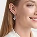 MORGAN & PAIGE 925 Sterling Silver Oxidized Celtic Knot Diamond Shaped Drop Earrings for Women