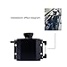 Melincars Overflow Tank , Aluminum Coolant Reservoir Tank,Universal Radiator Coolant Overflow Tank,with Most Cars 1L Black