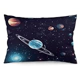 asbwuo Funda de cojín Rectangular Decorativa, Funda de cojín Suave con diseño de Galaxia, Fundas de Almohada tamaño Queen para sofá, Sala de Estar y Cama.