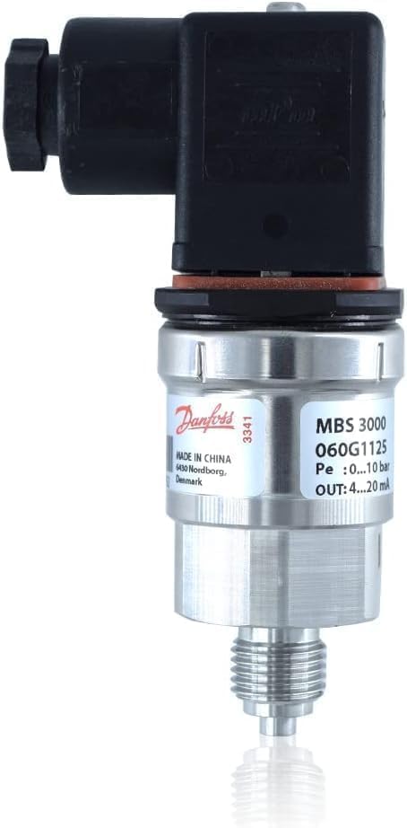 Heavy Duty Pressure Transmitter Transducer Thread with 4-20mA for Industrial, Hydraulic Applications & HVAC by | Model: MBS 3000 (1/4, 0-6 bar)