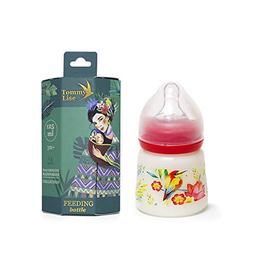 Tommy LiseTommy Lise Wide Neck Baby Feeding Bottle Sutable For 3 -6 Months - Blooming Day(125 ml)