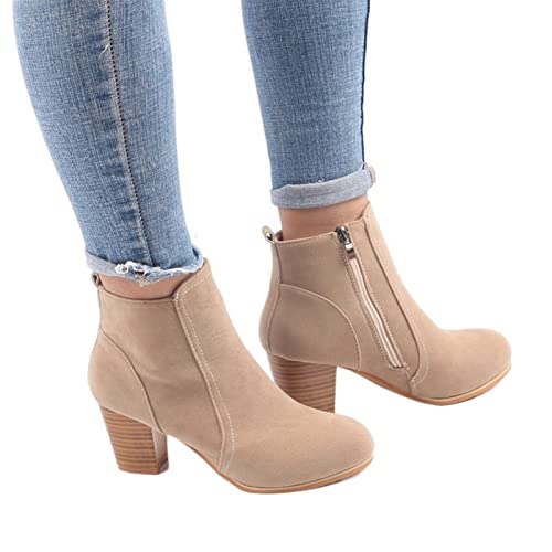 Bottes d'hiver en cuir de qualité supérieure avec talons hauts