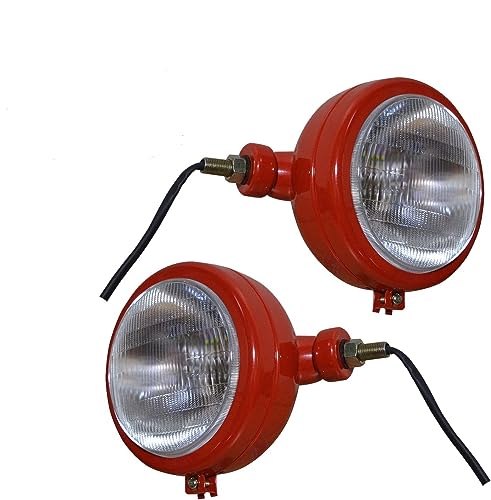 Phares rouges 12V pour la restauration de tracteur David Brown 700 800