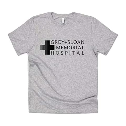 Sanfran Clothing Grey and Sloan Memorial Hospital Top Funny Grey's Anatomy TV Show T-Shirt XXL/Light Grey Cover