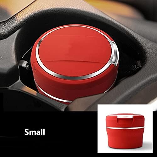 Ashtray Car LED Ashtray Multi-Function Car Ashtray with Cover Large Medium Small 3 Color Ashtray Home ashtrays (Color Name : Large Blue)